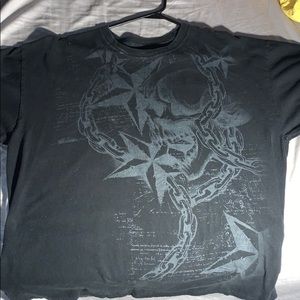 100% cotton carbon Skoal and chain vintage shirt